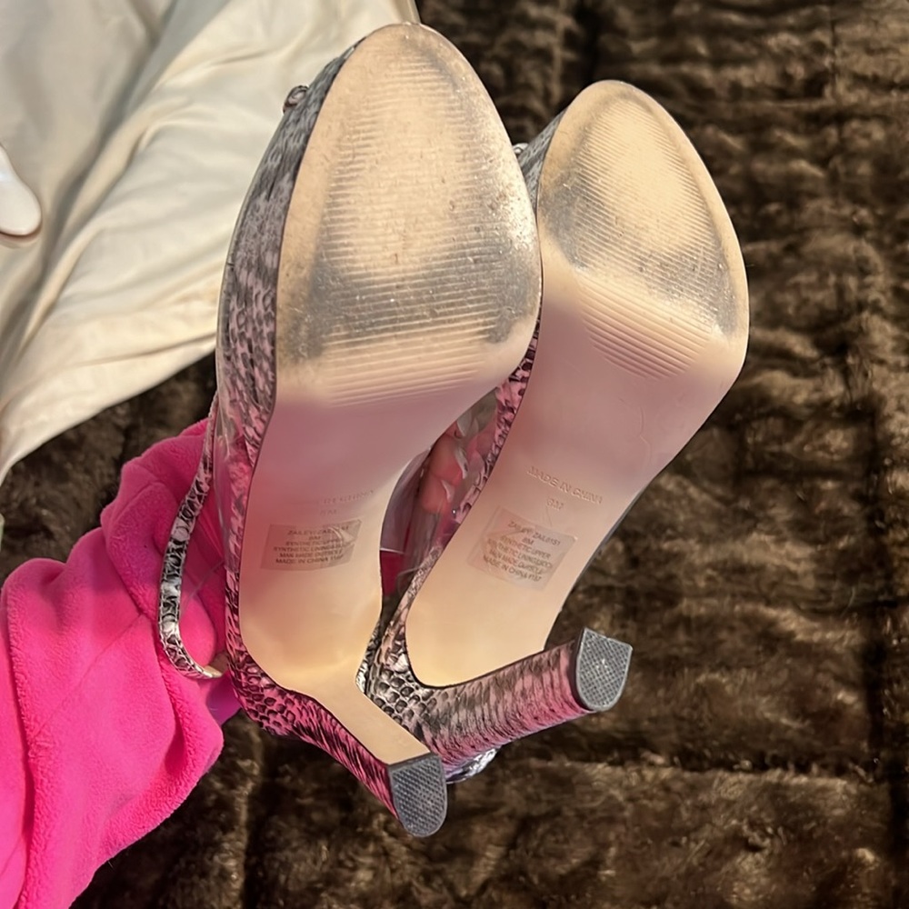 Steve Madden Platform Zebra Print Heels - image 3